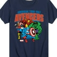 thumbnail image 3 of Marvel The Avengers - American Tour - Toddler And Youth Short Sleeve Graphic T-Shirt, 3 of 5