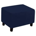 thumbnail image 1 of Rongfmy Rectangle Footstool Slipcover Removable Protector Furniture Protect Series Decoration Flexible Stretchable Deep Blue, 1 of 8