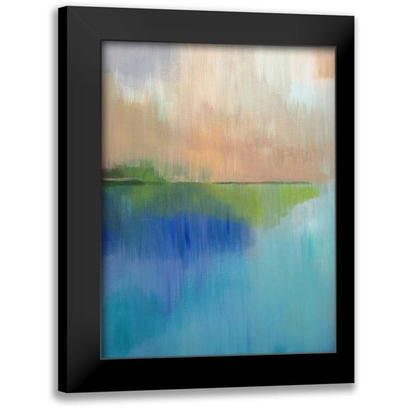 Jerry, Alison 12x14 Black Modern Framed Museum Art Print Titled - Peaks Bay I