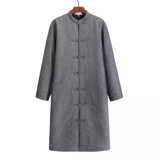 Chinese Traditional Tang Jacket Lonf Kung Fu Tai Chi Uniform Martial Thick Coat