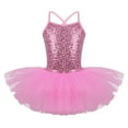 thumbnail image 2 of HULIJA Kids Girls Sequins Ballet Tutu Dress Dancewear Ballerina Costumes Pink 2-3, 2 of 7