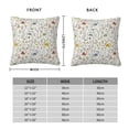thumbnail image 3 of Rateoe Colorful Mushrooms and Plants Pattern Throw Pillow Cover Premium Pillow Stuffer Sham Square for Decorative Cushion Bed Couch Sofa(Pillow insert not included), 3 of 8