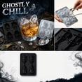 thumbnail image 2 of 3D Ghost Silicone Ice Cube Tray,Spooky Halloween Ice Mold,4-Cavity Ice Cube Trays for Freezer,Fun Ghost Shaped Ice Molds for Holiday Party Drinks, 2 of 10