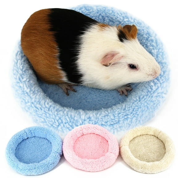 Travelwant Baby Cat Bed,Fluffy Durable Anti-Slip Baby Dog Bed for Indoor Pet Cats Puppy Kitty Kitten Rabbit Soft Plush Pet Bed Winter Mat Guinea Pig Hamster Sleeping Bed, 2 Different Sizes