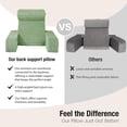 thumbnail image 2 of Almohada de lectura para cama Selectico de 19 pulgadas con brazos integrados y bolsillos grandes, co, 2 of 8