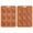 Brown1, variant on 9-Cavity Penguin-shaped Silicone Mold for Chocolate, Pudding, and Ice Cubes, Flexible Non-Stick DIY Ice cube mold for Kitchen Treats and Party Favors