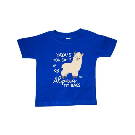 

Inktastic Yaya s You Say Alpaca My Bags Gift Baby Boy or Baby Girl T-Shirt
