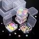 thumbnail image 3 of 14 pequeñas cajas de almacenamiento de plástico con tapas y 1 recipiente de plástico grande, mini caja de almacenamiento transparente para cuentas, tapones para los oídos, anillos, botones, joyas, 3 of 5