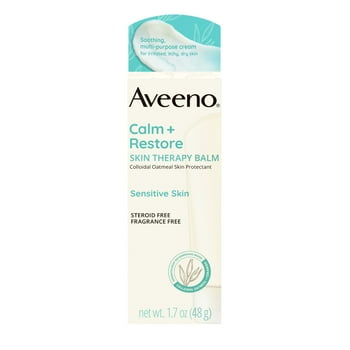Aveeno Calm + Restore Skin Therapy Balm for Sensitive Skin, Face Moisturizer, 1.7 oz