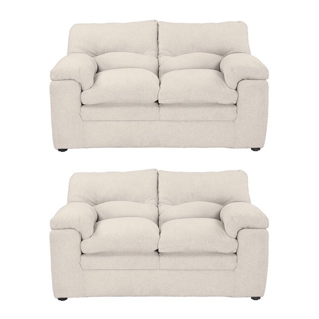 Sala 2-2 Cosmo ( 2 Piezas Love Seat ) Crema para Sala