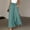 Blue, variant on Women's Split Hem Smocked Waist Palazzo Pants with Pockets for Summer Vacation Daily Wear