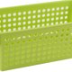 thumbnail image 5 of Cesta organizadora de plástico rectangular de diseño para baño familiar de oficina en casa, color verde, 5 of 5
