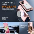thumbnail image 2 of Funda magnética a prueba de golpes para Samsung Galaxy Z Fold 6 de Hensinple, color rosa, 2 of 9