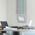 thumbnail image 4 of IFANLANDOR Employee Attendance Card Rack Card Display Rack Plastic Grey Reminder 1Pcs, 4 of 5