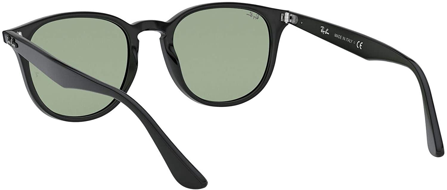 Ray-Ban phantos black round green lens sunglasses Ray-Ban Unisex RB4259 Phantos Sunglasses, Green Classic  main image 4