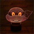 thumbnail image 1 of Ninja Turtle 3d Led Night Light Kids Bedroom Table Lamp, 1 of 1