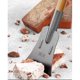 thumbnail image 4 of Pala para retirar nieve rompehielos metálica exterior – Cabeza portátil de pala para nieve en invierno de alta resistencia • Mango ergonómico • Limpieza eficiente de nieve y hielo • Diseño duradero, 4 of 8