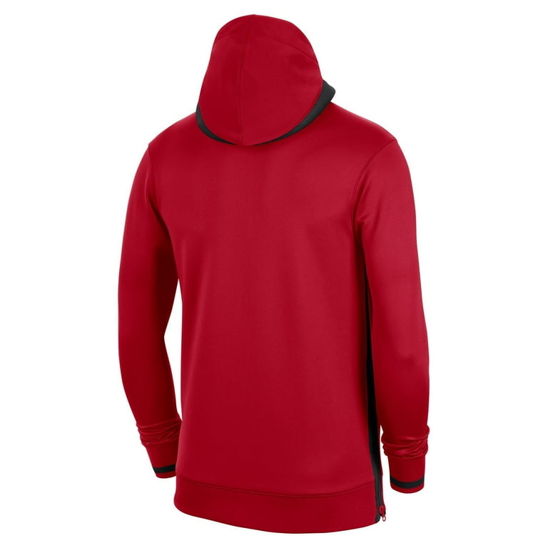 Men s Nike Red Chicago Bulls Authentic Showtime Performance Full Zip Hoodie Walmart