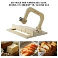 thumbnail image 5 of Cortador de Jabón Madera para Suministros Fabricación Jabón, Corte Alambre Ajustable, Hecho A Mano, Mantequilla, Pasteles, Pan, Velas, Queso, 5 of 5