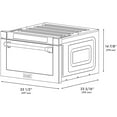 thumbnail image 2 of ZLINE Autograph Edition 24" 1.2 cu. ft. Built-in Microwave Drawer in Black Stainless Steel and Gold Accents, 2 of 7