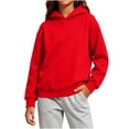 thumbnail image 3 of Diufon Girls Hoodie Unisex Kids Long Sleeve Casual Hooded Sweatshirts Going Out Fall Winter Warm Pullover Tops, 3 of 10