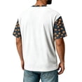 thumbnail image 4 of Fabrcox S-4XL Halloween Men's&nbsp;shirts Funny Ghost Pumpkin Cat Mens Graphic T-Shirts Fall Winter Festival Corduroy Raglan Mens Short Sleeve Tshirts White XXL, 4 of 7