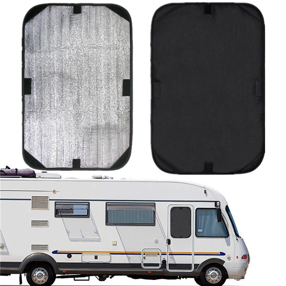 silver Camper Sunshade for Windows Travel Trailer Motorhome Privacy Screen Window Cover RV Door Window Shade 16 x 25 inch