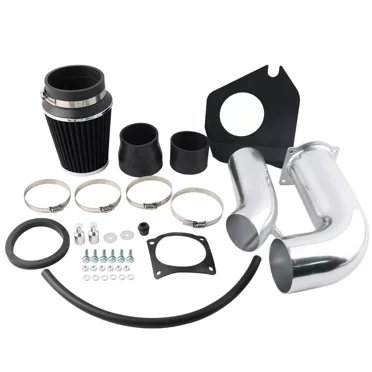 BLACK For 1999-2004 Ford Mustang 3.8L V6 Cold Air Intake Racing System Filters