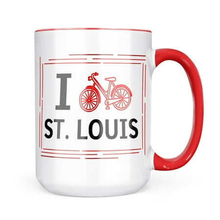 

Neonblond I Love Cycling City St. Louis Mug gift for Coffee Tea lovers
