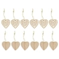 thumbnail image 1 of Adornos Docrafts 1 pieza cm Decoraciones Copos de nieve Formas Tinksky Adornos de madera Adorno rústico de madera para árbol Copo de nieve para Navidad Amor corazon, 1 of 8
