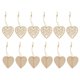 thumbnail image 1 of 12 piezas de madera para adornos navideños con forma de colgante para manualidades. Amor corazon, 1 of 8