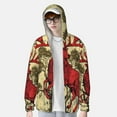 thumbnail image 2 of Gaeub Mythical Red Stag Illustration Men's and Women's UPF 50+ Long-Sleeved Sun Protection Clothing, Fishing Shirt Long Sleeve Zip-3X-Large, 2 of 7