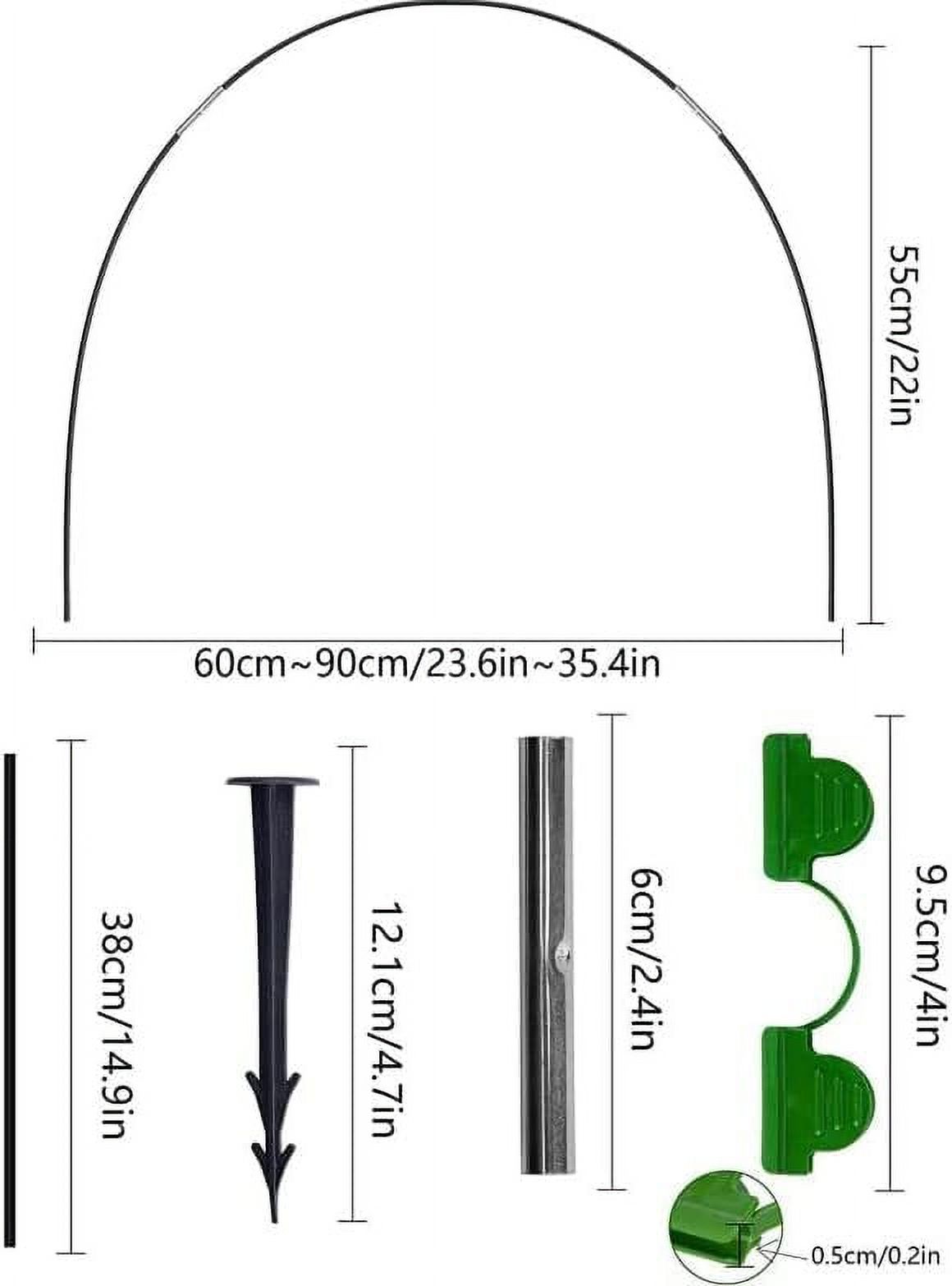 Arceaux Pour Serre De Tunnel Arceau Pour Serre Tunnel,50pcs Cerceau Pour Serre De Jardin,Arceau De Jardin,Kit De Maison De Tunnel De Forcage