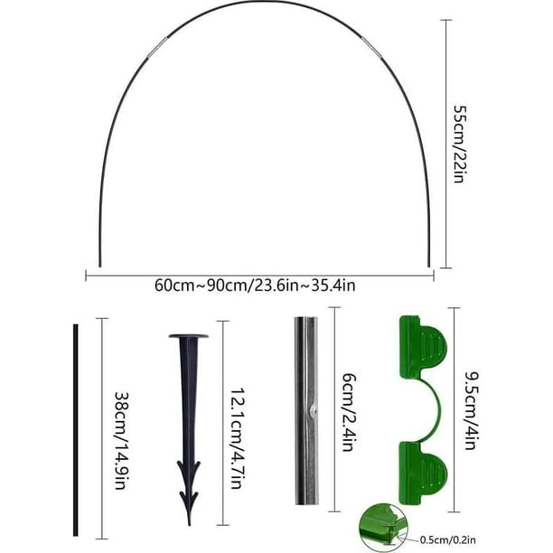 Arceaux Pour Serre De Tunnel Arceau Pour Serre Tunnel,50pcs Cerceau Pour Serre De Jardin,Arceau De Jardin,Kit De Maison De Tunnel De Forcage Arceaux Pour Serre De Tunnel Arceau Pour Serre Tunnel,50pcs Cerceau Pour Serre De Jardin,Arceau De Jardin,Kit De Maison De Tunnel De Forcage