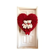 JoyMoreHome Valentines Day Theme Door Cover, 35x72 Inch Decorative Door Cover for Holiday Party, Wall