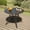 Black - 41 in, variant on 58" Metal Outdoor Round Dining Table with Umbrella Hole