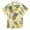 Beige, variant on WOYY Toddler Boys Beach Shirt Pineapple Print Short Sleeve Button Down Shirt, Sizes 4-5T
