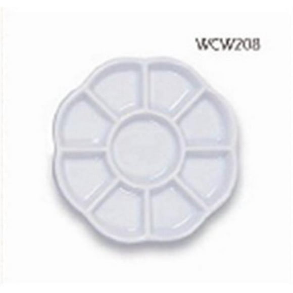 Art Supplies WCW208 Eight Section Porcelain Dish
