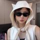 thumbnail image 4 of Sunshade Hat with Fixed Straps Fashion Japanese Style Women's Summer Sun Cap for Outdoor Summer Beach, 4 of 4