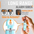 thumbnail image 2 of Llavero de alarma personal para la protección de la seguridad de las mujeres – USB recargable 130 dB Silbato de sonido de sirena de autodefensa con luz led – Alerta de seguridad de emergencia, 2 of 7