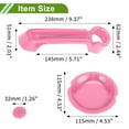 thumbnail image 4 of Cubierta de manija de puerta Unique Bargains para Jeep Wrangler JK JKU 2007-2018, cubierta de manija de portón trasero, juego de guardas de receso, decoración exterior, trim de ABS, 1 juego, rosa, 4 of 6