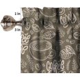 thumbnail image 6 of Coffee Kitchen Curtain Valance, Farmhouse Country Coffee Vintage Valance for Kitchen Windows Bathroom Living Room Bedroom W54xL18in 1 Panels, 6 of 6