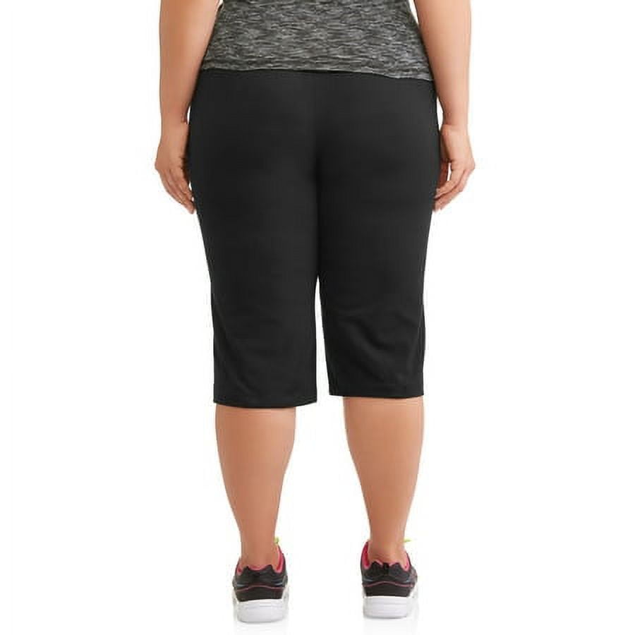 Athletic Works Women's Plus Size Dri More Piped Bermuda Pants