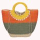 thumbnail image 3 of Bolsos Playa para Mujer Bolsos Mano Colores Contrastantes Bolsos Tejidos Paja (Estilo Tres), 3 of 9