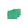 Smead 14938 Colored Pressboard Fastener Folders, Letter, 1/3 Cut, Green, 25/Box
