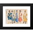 thumbnail image 2 of Jan Matejko 14x11 Black Modern Framed Museum Art Print Titled - Costume Studies-A Number of Male Forms in Military Costumes (1855-1860), 2 of 5