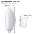 thumbnail image 5 of Yescom Boat Fenders 4 Pack 8.5"x27" Inflatable Boat Buoy Bumper Kit Pontoon Docking Marine Protector, 5 of 7