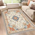 thumbnail image 4 of 1PC Floral Pattern Area Rug Partial Carpet, Lightweight Washable Easy-to-Manage Carpet Mat Festival Gift, Suitable for Living Room, Bedroom, Dining Room, Office, Foyer, Room Accessones, 4 of 8