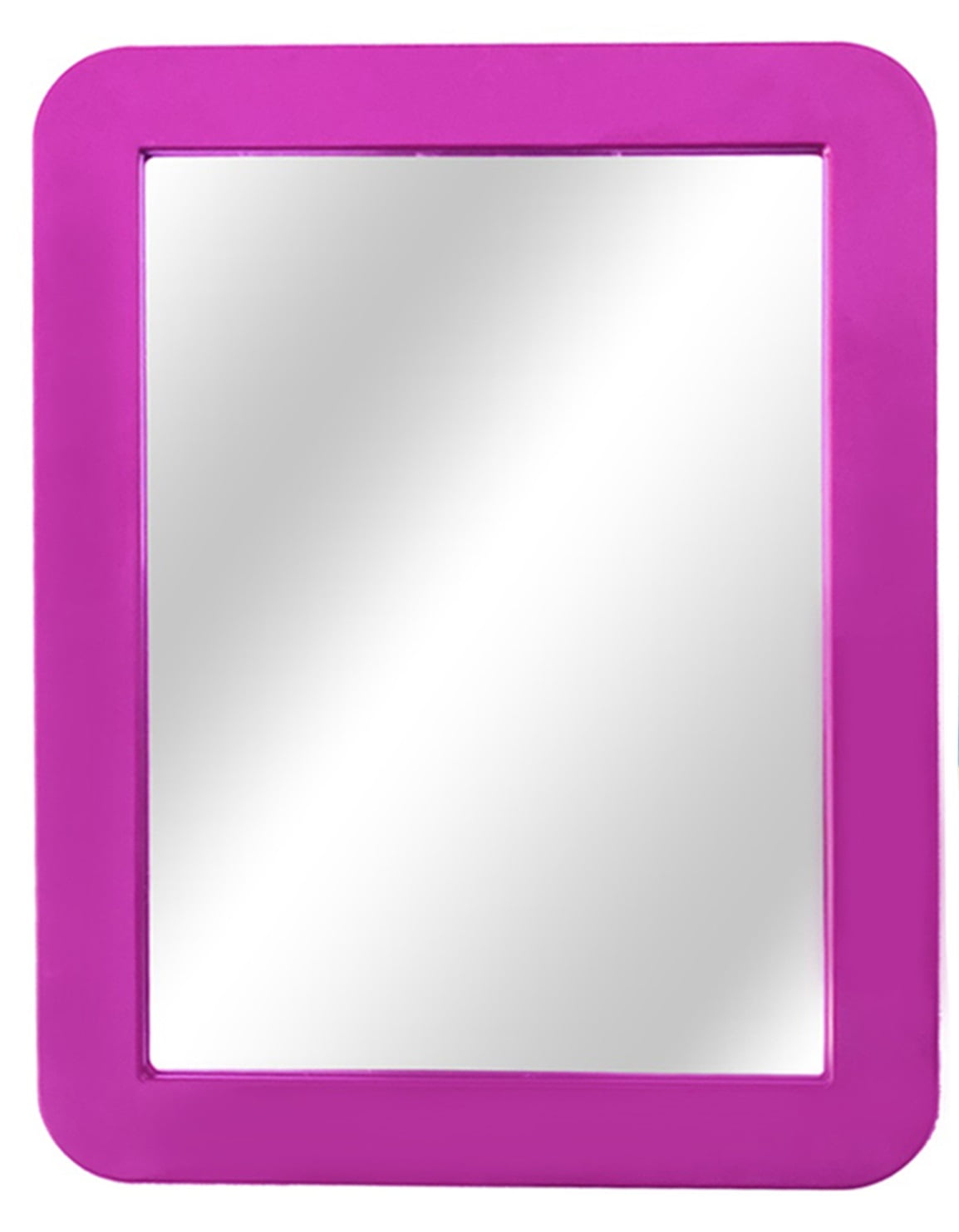 Ezzo Glass Mirror for School Locker, Fridge 5" x 7" Pink