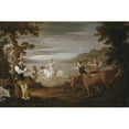 thumbnail image 2 of David Teniers The Younger 18x13 Gold Ornate Wood Frame and Double Matted Museum Art Print Titled - The Rape of Europa (1654-56), 2 of 4